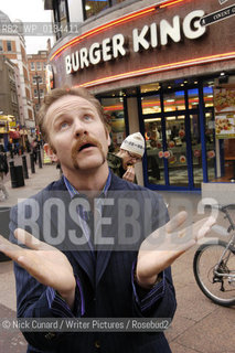 Morgan Spurlock, writer and director of supersize me ..copyright©Nick Cunard/Writer Pictures/Rosebud2