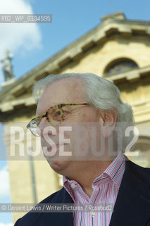 David Starkey. Historian and Writer at The Sheldonian Theatre at The  Oxford Literary Festival where he is talking about his new book Henry The Virtuous Prince written for the 500th anniversary of Henry VIIIs accession..copyright©Geraint Lewis/Writer Pictures/Rosebud2
