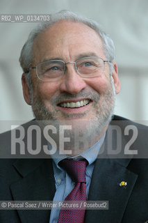 American former vice-president of the World Bank, Nobel Prize-winning economist and writer Joseph E Stiglitz at the Edinburgh International Book Festival. ..Copyright©Pascal Saez/Writer Pictures/Rosebud2