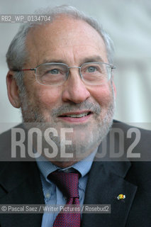 American former vice-president of the World Bank, Nobel Prize-winning economist and writer Joseph E Stiglitz at the Edinburgh International Book Festival. ..Copyright©Pascal Saez/Writer Pictures/Rosebud2