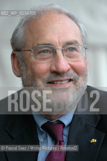 American former vice-president of the World Bank, Nobel Prize-winning economist and writer Joseph E Stiglitz at the Edinburgh International Book Festival. ..Copyright©Pascal Saez/Writer Pictures/Rosebud2
