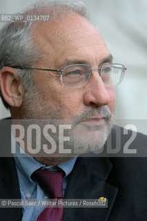 American former vice-president of the World Bank, Nobel Prize-winning economist and writer Joseph E Stiglitz at the Edinburgh International Book Festival. ..Copyright©Pascal Saez/Writer Pictures/Rosebud2