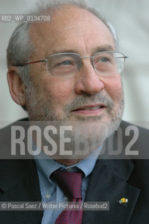 American former vice-president of the World Bank, Nobel Prize-winning economist and writer Joseph E Stiglitz at the Edinburgh International Book Festival. ..Copyright©Pascal Saez/Writer Pictures/Rosebud2