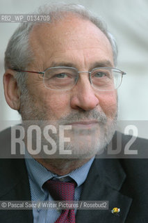 American former vice-president of the World Bank, Nobel Prize-winning economist and writer Joseph E Stiglitz at the Edinburgh International Book Festival. ..Copyright©Pascal Saez/Writer Pictures/Rosebud2