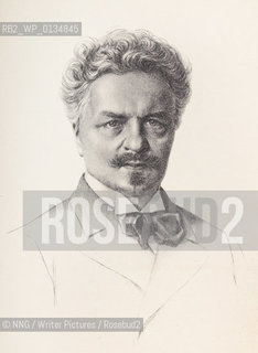 August Strindberg (1849-1912).Swedish playwright..Copyright©NNG/Writer Pictures/Rosebud2