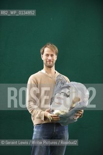 Tristram Stuart, English Hotorian and writer about the enviroment and the waste of food in the West at The Edinburgh International Book Festival 2009..copyright©Geraint Lewis/Writer Pictures/Rosebud2