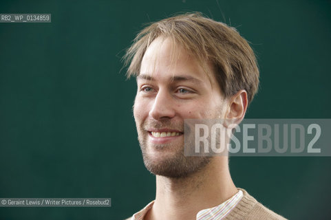 Tristram Stuart, English Hotorian and writer about the enviroment and the waste of food in the West at The Edinburgh International Book Festival 2009..copyright©Geraint Lewis/Writer Pictures/Rosebud2