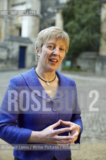 Julie Summers ,author and historian at the Oxford Literary Festival at Christchurch College Oxford. The writer of Stranger in the House,Womens Stories of Men Returning from the War...copyright©Geraint Lewis/Writer Pictures/Rosebud2