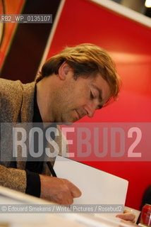 Image ID:  .Didier van Cauwelaert.Paris Bookfair 2007 .Writer of Cloner le Christ..Copyright©Edouard Smekens/Writer Pictures/Rosebud2