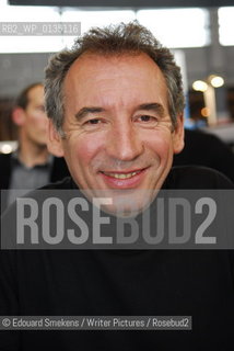 Image ID:  .François Bayrou, UDF President (LUnion pour la démocratie française).Paris Bookfair 2007 .Writer of Projet despoir..Copyright©Edouard Smekens/Writer Pictures/Rosebud2