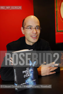 Image ID: .Bernard Werber.Paris Bookfair 2007 .Writer of  Le Papillon des Etoiles  ..Copyright©Edouard Smekens/Writer Pictures/Rosebud2