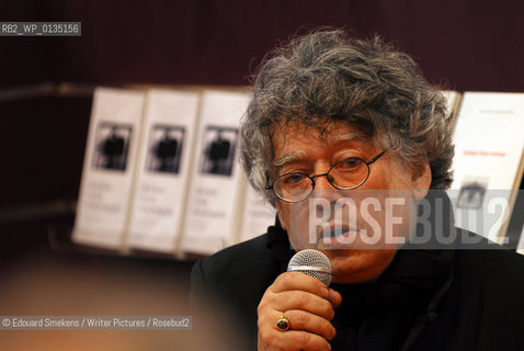Image ID: .Denis Roche.Paris Bookfair 2007 .Writer of  Lun ecrit, lautre photographie  ..Copyright©Edouard Smekens/Writer Pictures/Rosebud2