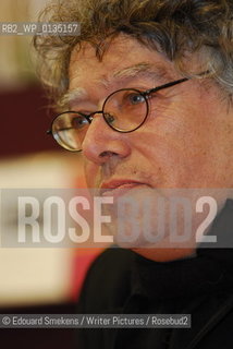 Image ID: .Denis Roche.Paris Bookfair 2007 .Writer of  Lun ecrit, lautre photographie  ..Copyright©Edouard Smekens/Writer Pictures/Rosebud2