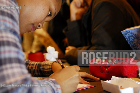 Image ID: .Jenny.Paris Bookfair 2007 .Writer of  Pink Diary  ..Copyright©Edouard Smekens/Writer Pictures/Rosebud2