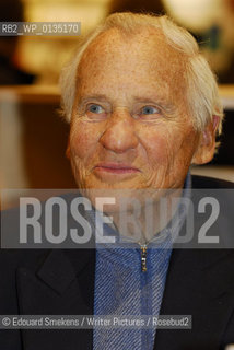 Image ID: .Jean DOrmesson, Académicien Français.Paris Bookfair 2007 .Writer of  La Creation du Monde  ..Copyright©Edouard Smekens/Writer Pictures/Rosebud2