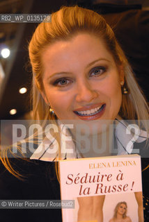 Elena Lenina presents her book Séduire à la Russe Editions du Rocher. Salon du Livre 2007, Paris
©Writer Pictures/Rosebud2