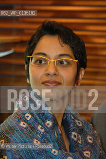Indian novelist Abha Dawesar during a conference at the Paris Salon du Livre 2007. Winner of the Stonewall Book Award an©Writer Pictures/Rosebud2