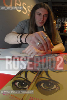 Stephan Thanneur signing his latest comics book Mauvaise line, Emmanuel Proust editions at the Paris Salon du Livre 20©Writer Pictures/Rosebud2