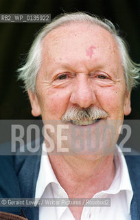 Brian Aldiss science fiction writer of the book Super Toys Last All Summer Long on which the film AI by Steven Speilberg is based...Edinburgh Book Festival 2001.....Copyright©Geraint Lewis/Writer Pictures/Rosebud2
