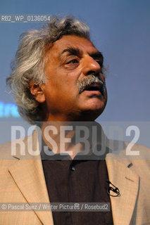 Pakistani born British writer Tariq Ali at the Edinburgh International Book Festival 2003. He is also a historian, political polemicist and anti-war activist...Copyright©Pascal Saez/Writer Pictures/Rosebud2