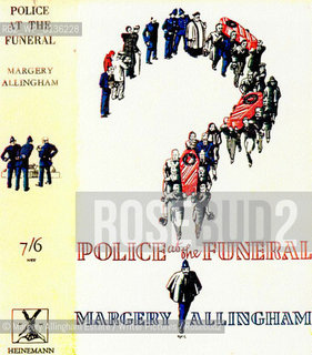 Margery Allingham Detective Thrillers.Original First Edition Dust Jackets.Police at the Funeral - 1931..Copyright©Margery Allingham Estate/Writer Pictures/Rosebud2