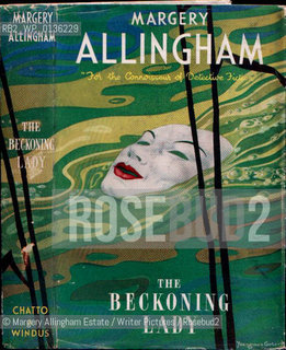 Margery Allingham Detective Thrillers.Original First Edition Dust Jackets.The Beckoning Lady - 1955..Copyright©Margery Allingham Estate/Writer Pictures/Rosebud2