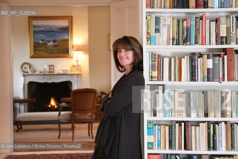 Catherine Alliott at her home Northfield Grange near Tring in Hertfordshire.  Standing outside with front of house...copyright©John Lawrence/Writer Pictures/Rosebud2