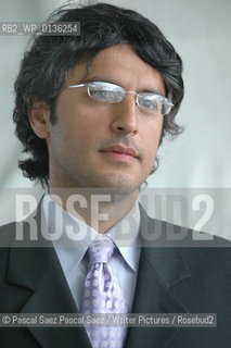 Iranian-born american writer and journalist Reza Aslan, specialist in religions, and author of No God but God, a book about Islam..Here at the Edinburgh International Book Festival 2005..Copyright©Pascal Saez.Pascal Saez/Writer Pictures/Rosebud2