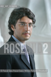 Iranian-born american writer and journalist Reza Aslan, specialist in religions, and author of No God but God, a book about Islam..Here at the Edinburgh International Book Festival 2005..Copyright©Pascal Saez.Pascal Saez/Writer Pictures/Rosebud2