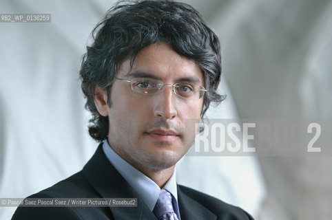 Iranian-born american writer and journalist Reza Aslan, specialist in religions, and author of No God but God, a book about Islam..Here at the Edinburgh International Book Festival 2005..Copyright©Pascal Saez.Pascal Saez/Writer Pictures/Rosebud2