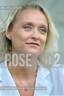 Swedish crime writer Karin Alvtegen at the Edinburgh International Book Festival...Copyright©Pascal Saez/Writer Pictures/Rosebud2