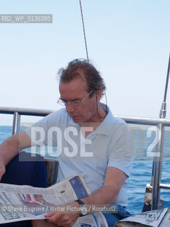 Martin Amis.  Photographed in Italy..Copyright©Steve Bisgrove/Writer Pictures/Rosebud2