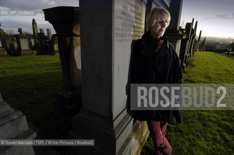 Scottish Crime writer Lin Anderson, at the Glasgow Necropolis..copyright©Donald MacLeod/TSPL/Writer Pictures/Rosebud2