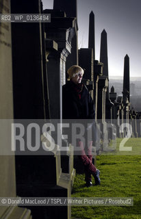 Scottish Crime writer Lin Anderson, at the Glasgow Necropolis..copyright©Donald MacLeod/TSPL/Writer Pictures/Rosebud2