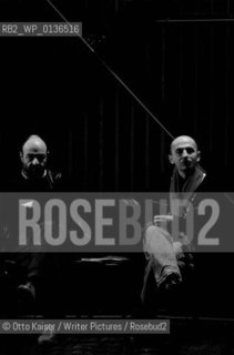 Tompa Gabor (left) with Visky Andras photographed in Kolozsvar, Romania..©Otto Kaiser/Writer Pictures/Rosebud2