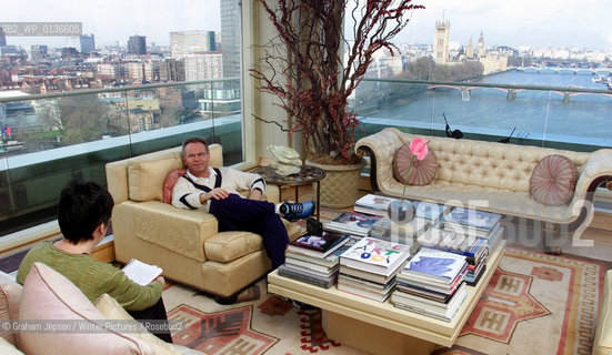 LORD ARCHER IN HIS GYM GEAR IN HIS PENTHOUSE APARTMENT ON THE THAMES,  ..©Graham Jepson/Writer Pictures/Rosebud2