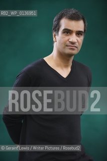 Nadeem Aslam, author and writer of the book The Wasted Vigil at The Edinburgh International Book Festival 2009..copyright©Geraint Lewis/Writer Pictures/Rosebud2