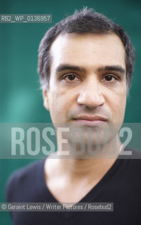 Nadeem Aslam, author and writer of the book The Wasted Vigil at The Edinburgh International Book Festival 2009..copyright©Geraint Lewis/Writer Pictures/Rosebud2