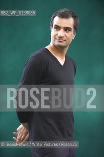 Nadeem Aslam, author and writer of the book The Wasted Vigil at The Edinburgh International Book Festival 2009..copyright©Geraint Lewis/Writer Pictures/Rosebud2