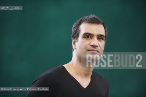 Nadeem Aslam, author and writer of the book The Wasted Vigil at The Edinburgh International Book Festival 2009..copyright©Geraint Lewis/Writer Pictures/Rosebud2