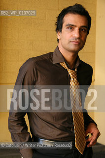 English based Pakistani writer Nadeem Aslam..Copyright©Cato Lein/Writer Pictures/Rosebud2