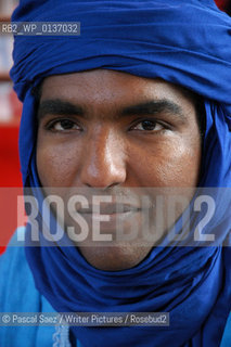 Malian Tuareg writer Moussa Ag Assarid at the Salon du Livre (Book Fair) in Paris, March 2006..Copyright©Pascal Saez/Writer Pictures/Rosebud2