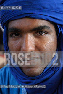 Malian Tuareg writer Moussa Ag Assarid at the Salon du Livre (Book Fair) in Paris, March 2006..Copyright©Pascal Saez/Writer Pictures/Rosebud2