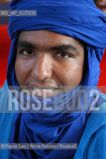 Malian Tuareg writer Moussa Ag Assarid at the Salon du Livre (Book Fair) in Paris, March 2006..Copyright©Pascal Saez/Writer Pictures/Rosebud2