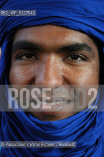 Malian Tuareg writer Moussa Ag Assarid at the Salon du Livre (Book Fair) in Paris, March 2006..Copyright©Pascal Saez/Writer Pictures/Rosebud2