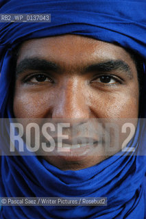 Malian Tuareg writer Moussa Ag Assarid at the Salon du Livre (Book Fair) in Paris, March 2006..Copyright©Pascal Saez/Writer Pictures/Rosebud2