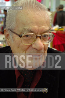 Turkish writer Turkkaya Ataov at the Istanbul Book Fair...Copyright©Pascal Saez/Writer Pictures/Rosebud2