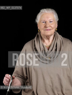 Diana Athill,writer,editor and critic,who wrote Somewhere Towards The End at The Oxford Literary Festival in Christ Church College in Oxford. CREDIT Gera©Writer Pictures/Rosebud2