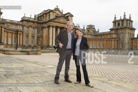 Helena Attlee, writer, with photographer Alex Ramsay at the Woodstock Literary Festival, Woodstock, Oxfordshire, UK, September 19, 2010. ..©Geraint Lewis/Writer Pictures/Rosebud2