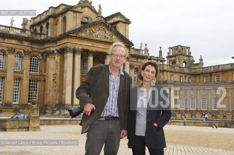 Helena Attlee, writer, with photographer Alex Ramsay at the Woodstock Literary Festival, Woodstock, Oxfordshire, UK, September 19, 2010. ..©Geraint Lewis/Writer Pictures/Rosebud2